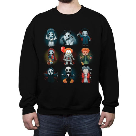 Nerdy Halloween - Crew Neck Sweatshirt Crew Neck Sweatshirt RIPT Apparel