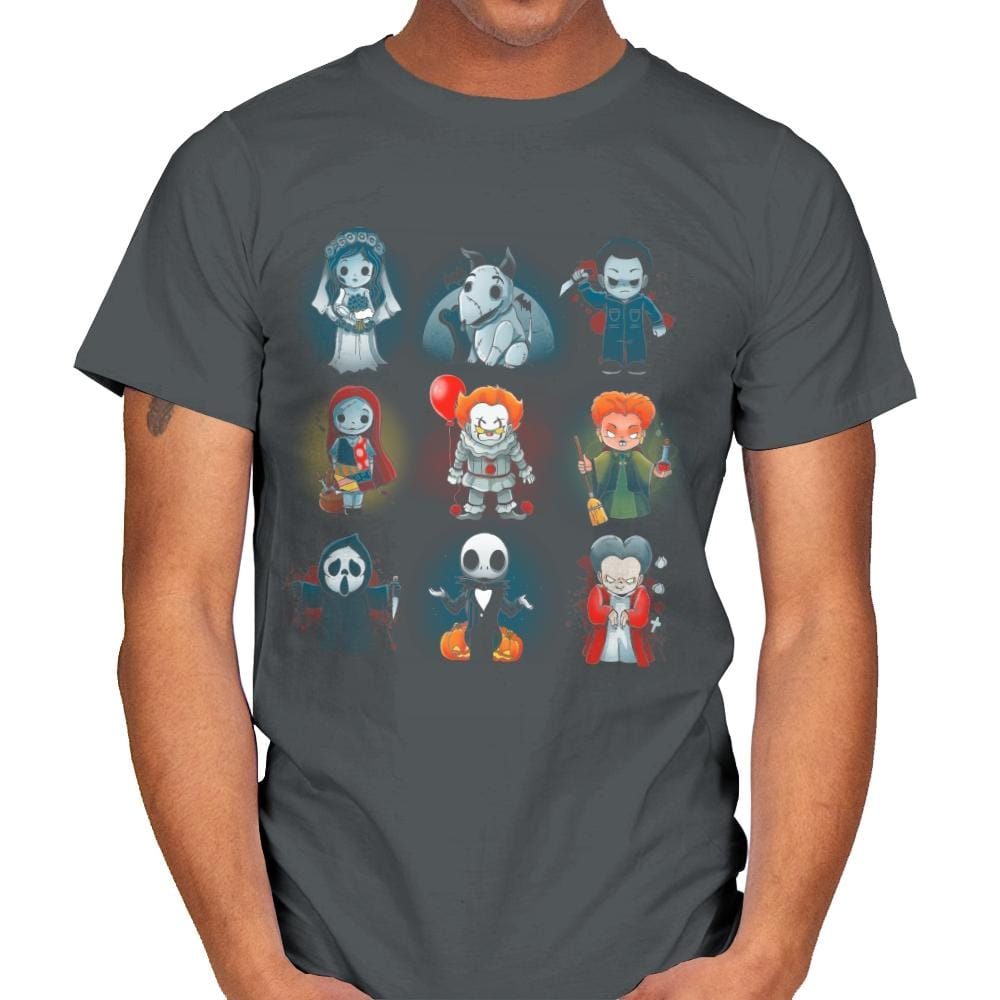 Nerdy Halloween - Mens T-Shirts RIPT Apparel Small / Charcoal