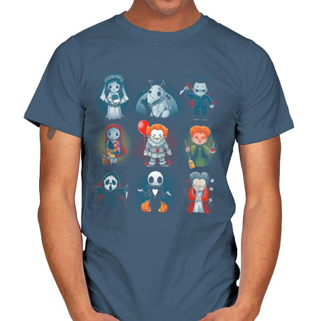 Nerdy Halloween - Mens T-Shirts RIPT Apparel Small / Indigo Blue