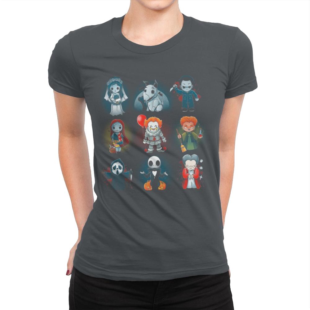 Nerdy Halloween - Womens Premium T-Shirts RIPT Apparel Small / Heavy Metal