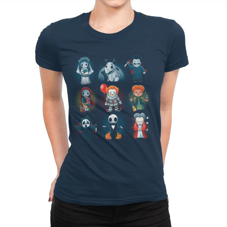 Nerdy Halloween - Womens Premium T-Shirts RIPT Apparel Small / Midnight Navy