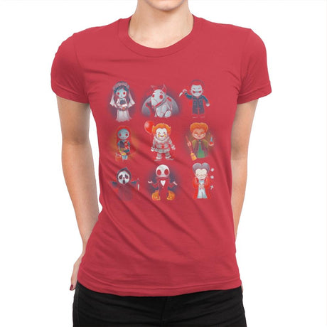Nerdy Halloween - Womens Premium T-Shirts RIPT Apparel Small / Red