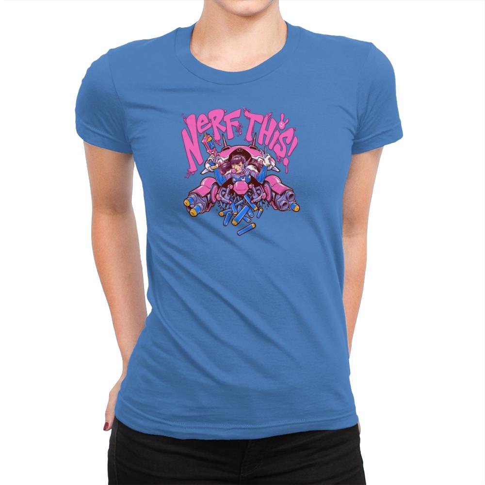Nerf This! Exclusive - Womens Premium T-Shirts RIPT Apparel 3x-large / Tahiti Blue
