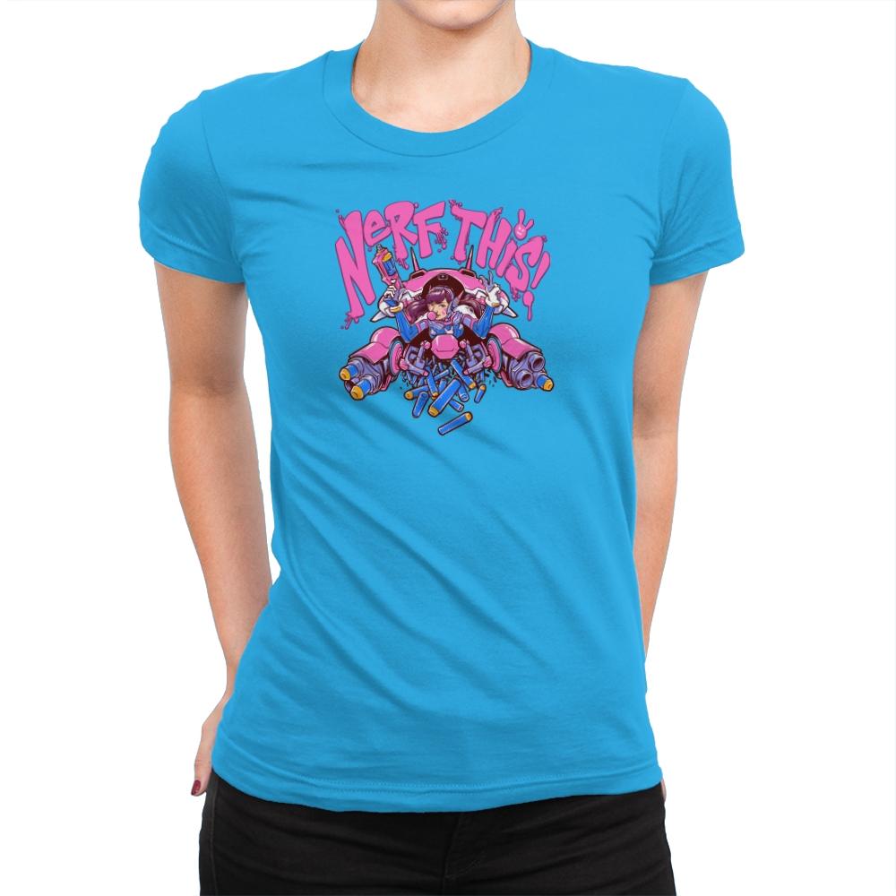 Nerf This! Exclusive - Womens Premium T-Shirts RIPT Apparel Small / Turquoise