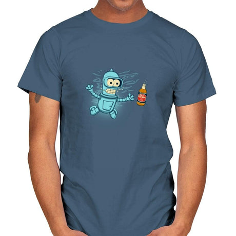 Nevbeermind - Mens T-Shirts RIPT Apparel Small / Indigo Blue