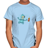 Nevbeermind - Mens T-Shirts RIPT Apparel Small / Light Blue