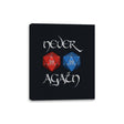 Never Again - Canvas Wraps Canvas Wraps RIPT Apparel 8x10 / Black