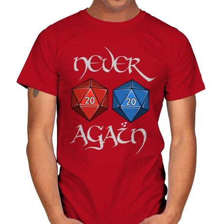 Never Again - Mens T-Shirts RIPT Apparel Small / Red