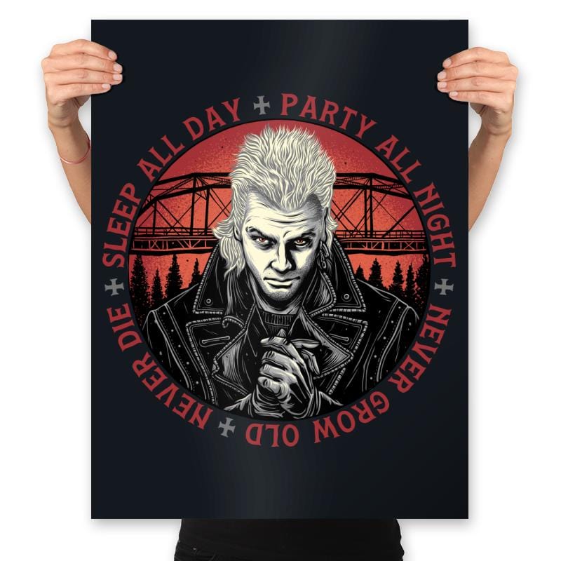 Never Die - Prints Posters RIPT Apparel 18x24 / Black