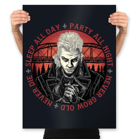 Never Die - Prints Posters RIPT Apparel 18x24 / Black