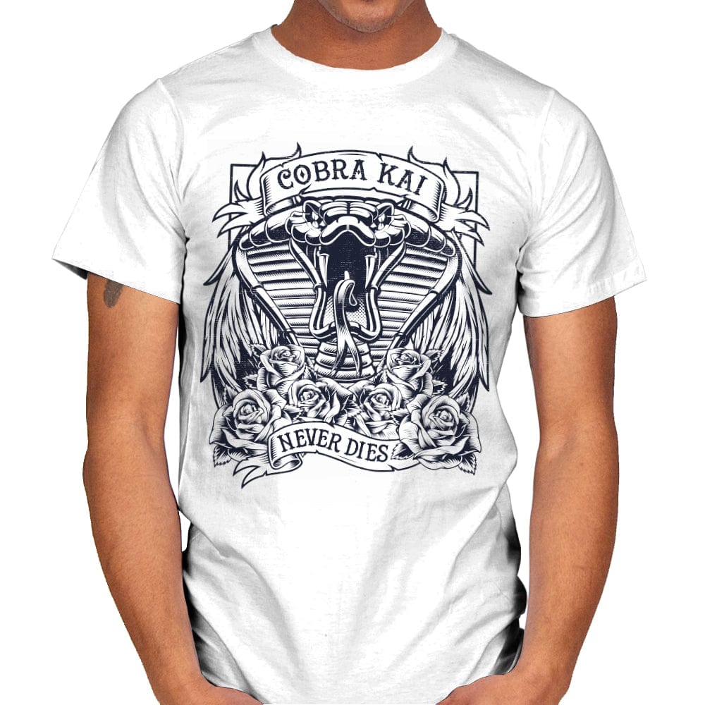 Never Die Tattoo - Mens T-Shirts RIPT Apparel Small / White