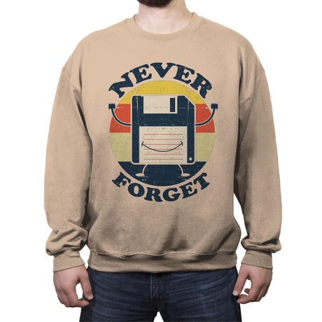 Never Forget Me - Crew Neck Sweatshirt Crew Neck Sweatshirt RIPT Apparel Small / Sand