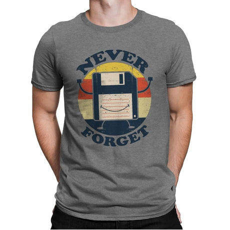 Never Forget Me - Mens Premium T-Shirts RIPT Apparel Small / Heather Grey