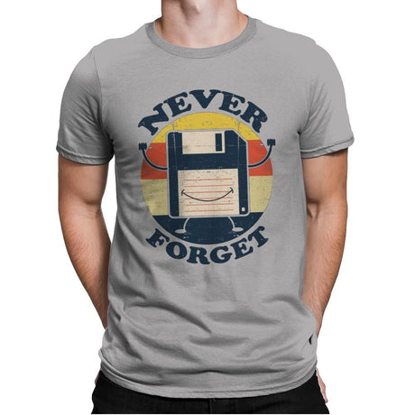 Never Forget Me - Mens Premium T-Shirts RIPT Apparel Small / Light Grey