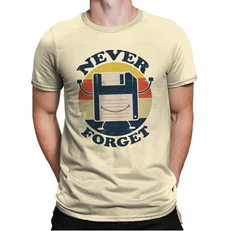 Never Forget Me - Mens Premium T-Shirts RIPT Apparel Small / Natural
