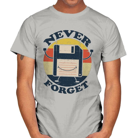 Never Forget Me - Mens T-Shirts RIPT Apparel Small / Ice Grey