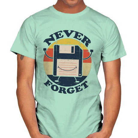 Never Forget Me - Mens T-Shirts RIPT Apparel Small / Mint Green