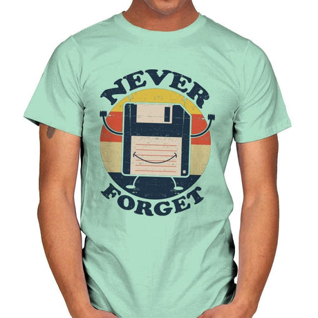 Never Forget Me - Mens T-Shirts RIPT Apparel Small / Mint Green