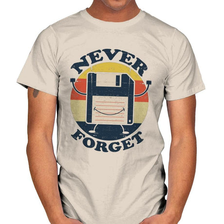 Never Forget Me - Mens T-Shirts RIPT Apparel Small / Natural