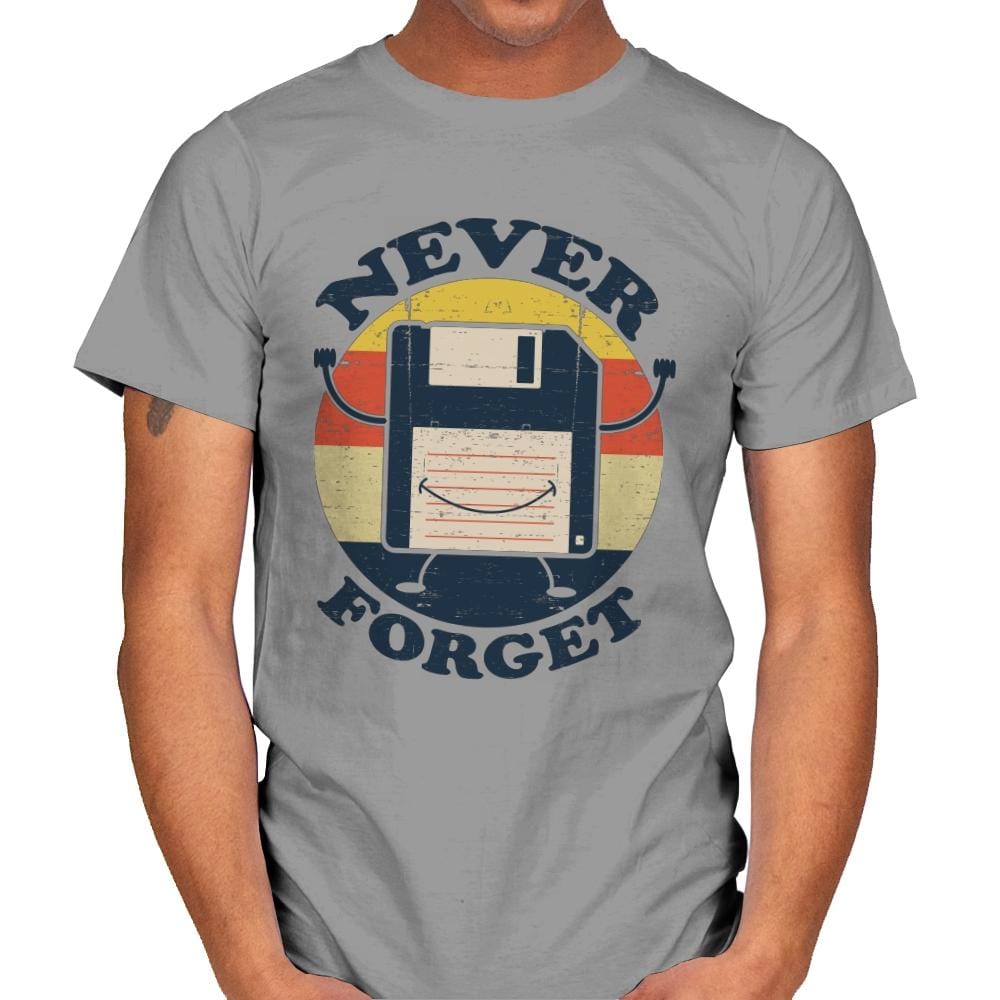 Never Forget Me - Mens T-Shirts RIPT Apparel Small / Sport Grey