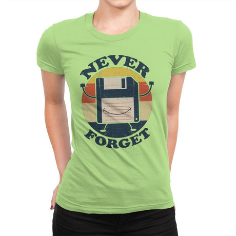 Never Forget Me - Womens Premium T-Shirts RIPT Apparel Small / Mint