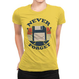 Never Forget Me - Womens Premium T-Shirts RIPT Apparel Small / Vibrant Yellow