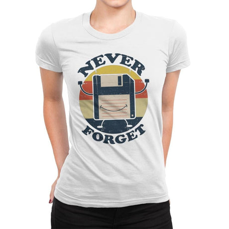 Never Forget Me - Womens Premium T-Shirts RIPT Apparel Small / White