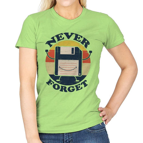 Never Forget Me - Womens T-Shirts RIPT Apparel Small / Mint Green
