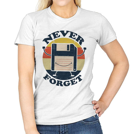 Never Forget Me - Womens T-Shirts RIPT Apparel Small / White