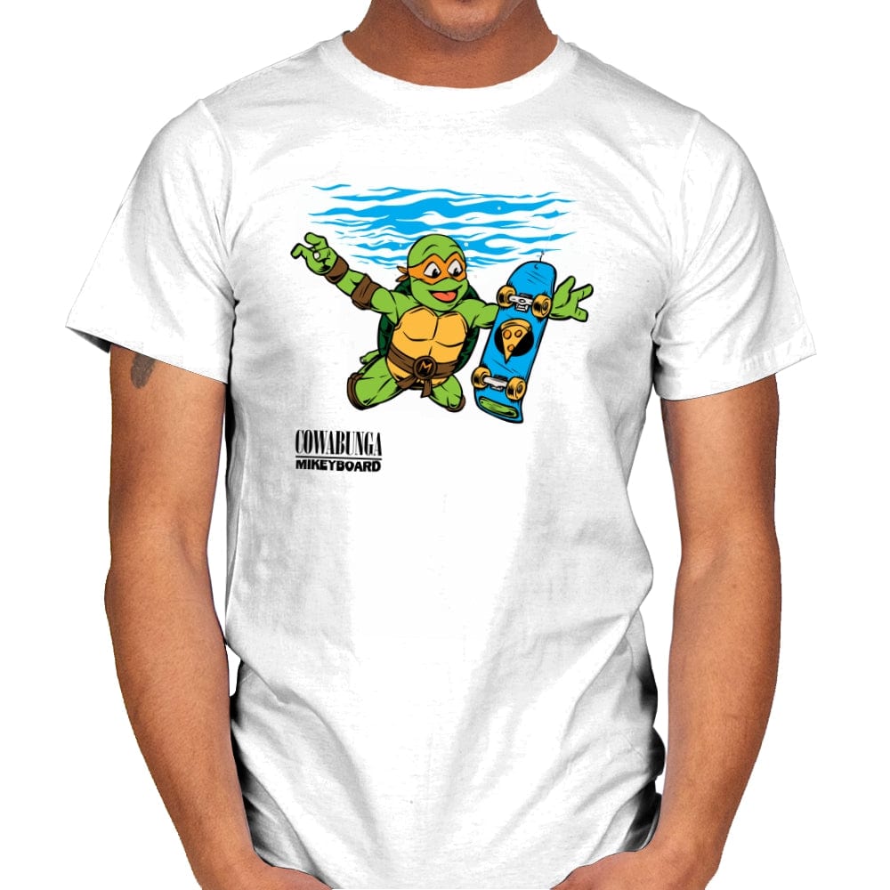 Neverboard - Mens T-Shirts RIPT Apparel Small / White