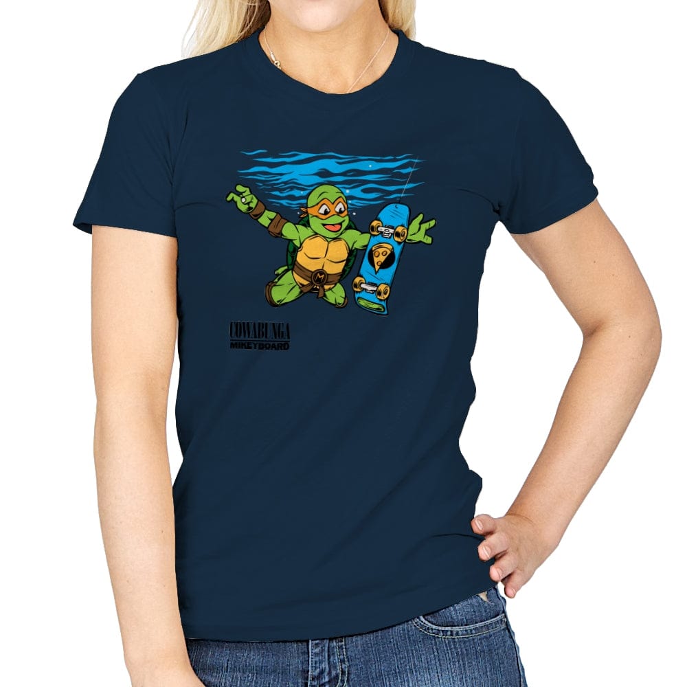 Neverboard - Womens T-Shirts RIPT Apparel Small / Navy