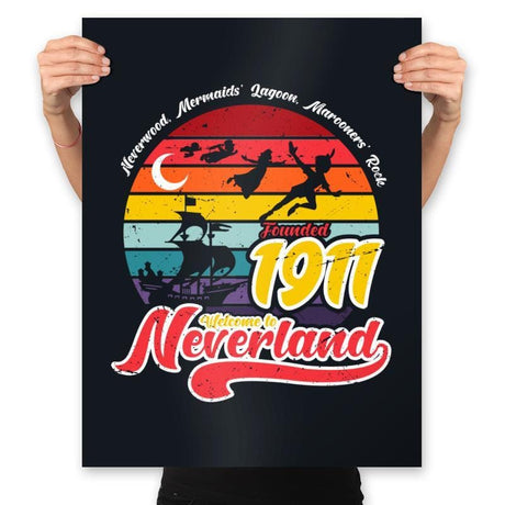 Neverland - Prints Posters RIPT Apparel 18x24 / Black