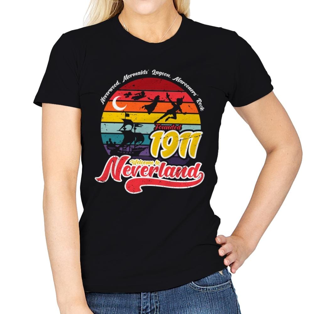 Neverland - Womens T-Shirts RIPT Apparel Small / Black