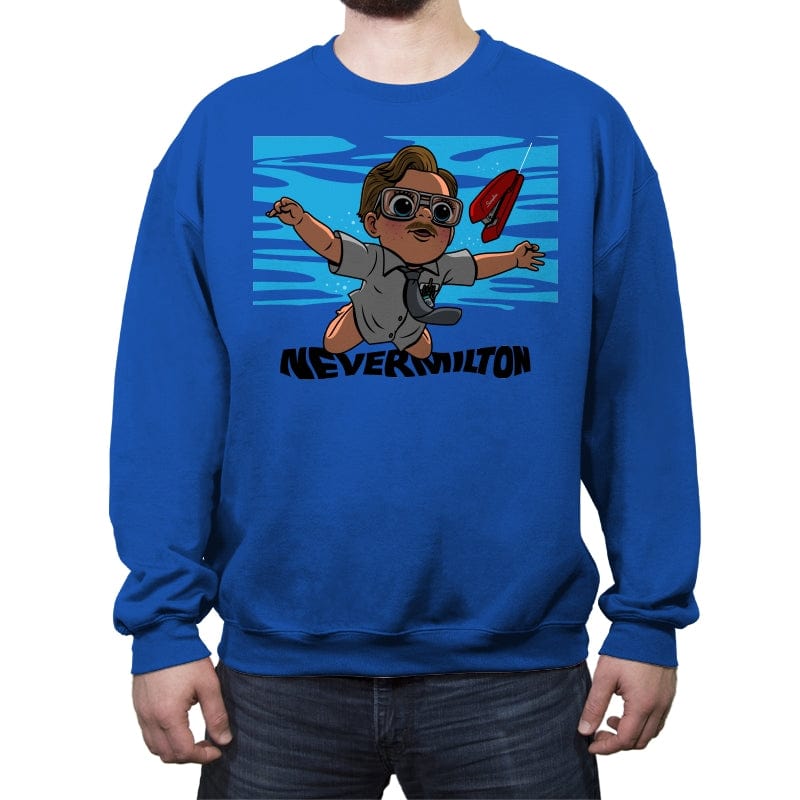 Nevermilton - Crew Neck Sweatshirt Crew Neck Sweatshirt RIPT Apparel Small / Royal