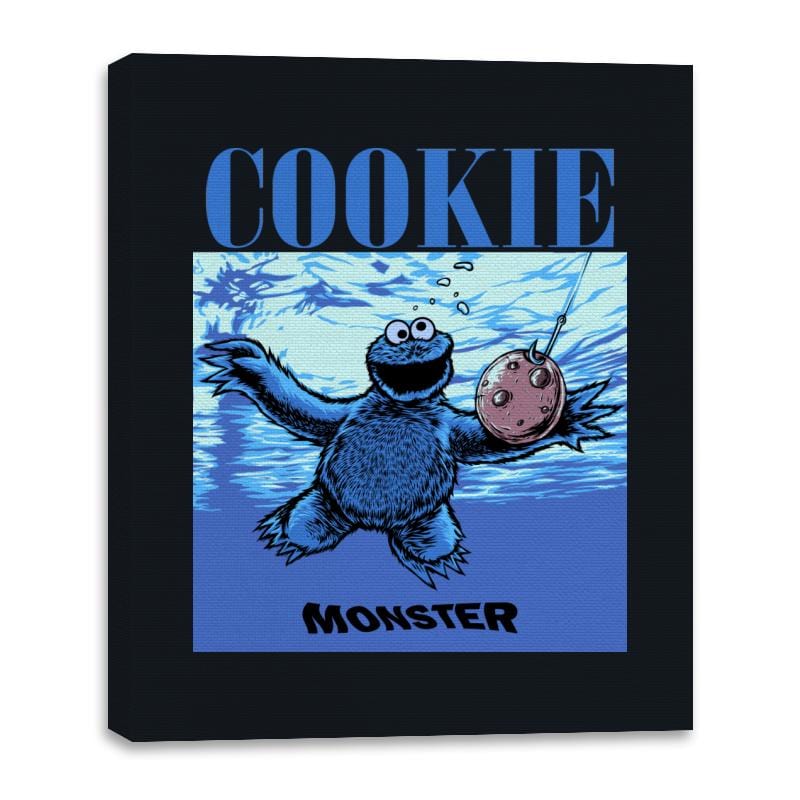 Nevermind the Cookie - Canvas Wraps Canvas Wraps RIPT Apparel 16x20 / Black