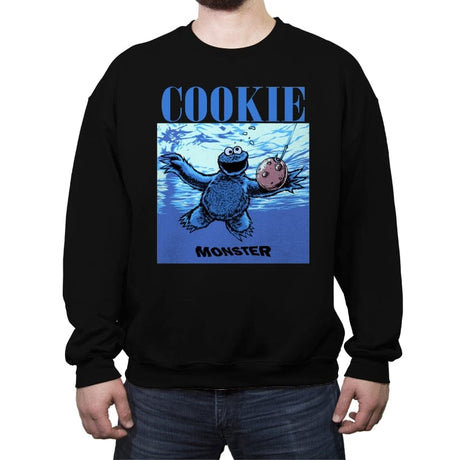 Nevermind the Cookie - Crew Neck Sweatshirt Crew Neck Sweatshirt RIPT Apparel Small / Black