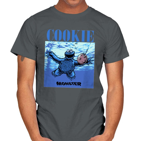 Nevermind the Cookie - Mens T-Shirts RIPT Apparel Small / Charcoal