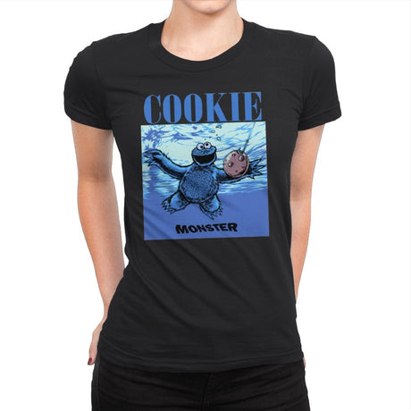 Nevermind the Cookie - Womens Premium T-Shirts RIPT Apparel Small / Black