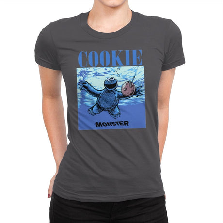 Nevermind the Cookie - Womens Premium T-Shirts RIPT Apparel Small / Heavy Metal