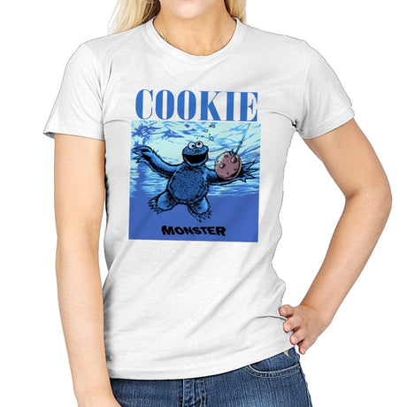 Nevermind the Cookie - Womens T-Shirts RIPT Apparel Small / White