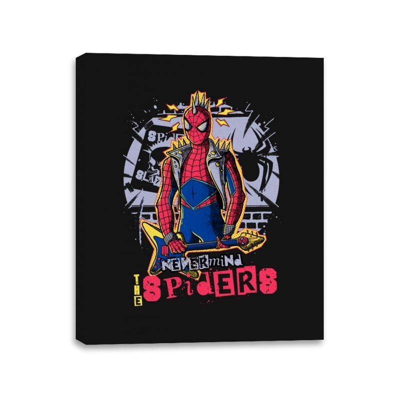 Nevermind The Spiders - Canvas Wraps Canvas Wraps RIPT Apparel 11x14 / Black