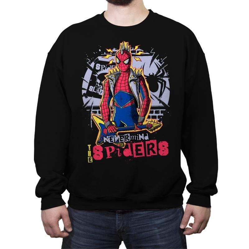 Nevermind The Spiders - Crew Neck Sweatshirt Crew Neck Sweatshirt RIPT Apparel