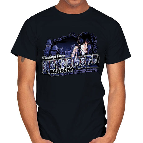 Nevermore Academy - Mens T-Shirts RIPT Apparel Small / Black