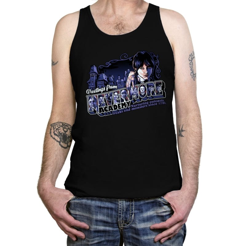 Nevermore Academy - Tanktop Tanktop RIPT Apparel X-Small / Black