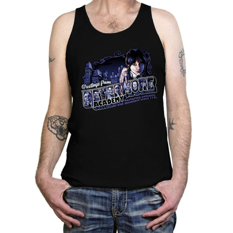 Nevermore Academy - Tanktop Tanktop RIPT Apparel X-Small / Black