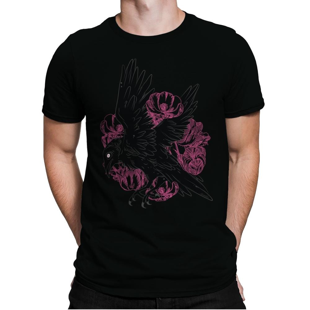 Nevermore Raven - Mens Premium T-Shirts RIPT Apparel Small / Black
