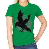 Nevermore Raven - Womens T-Shirts RIPT Apparel Small / Irish Green