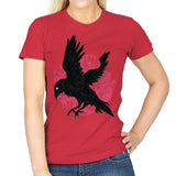 Nevermore Raven - Womens T-Shirts RIPT Apparel Small / Red