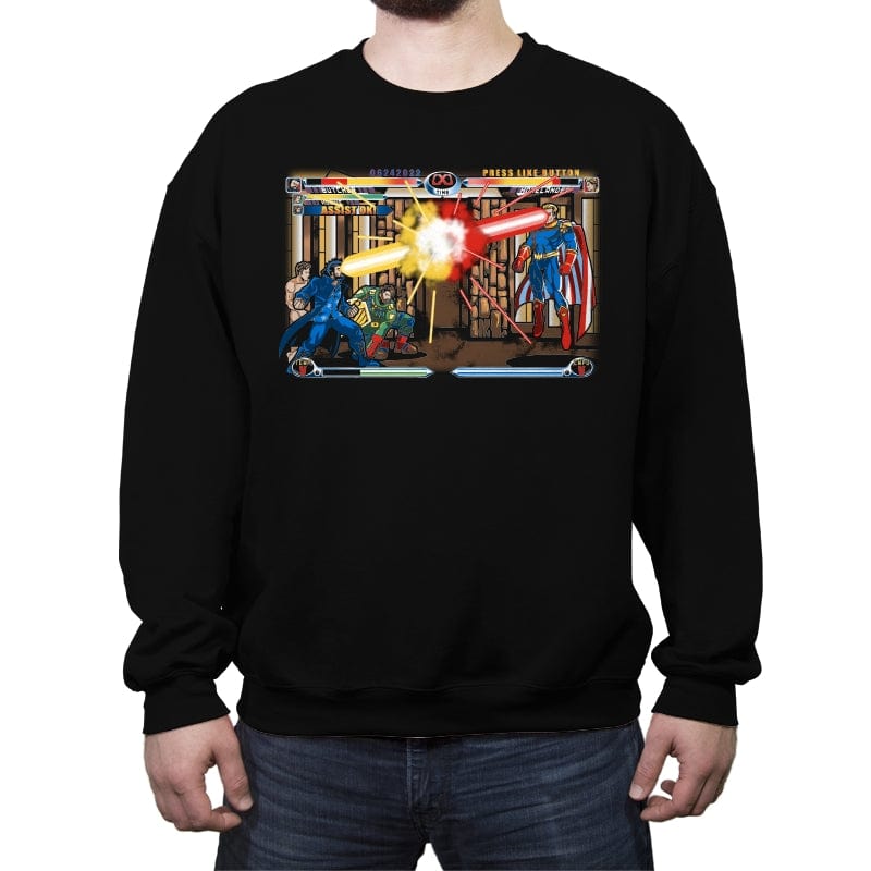 New Age of Supes - Crew Neck Sweatshirt Crew Neck Sweatshirt RIPT Apparel Small / Black