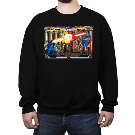 New Age of Supes - Crew Neck Sweatshirt Crew Neck Sweatshirt RIPT Apparel Small / Black